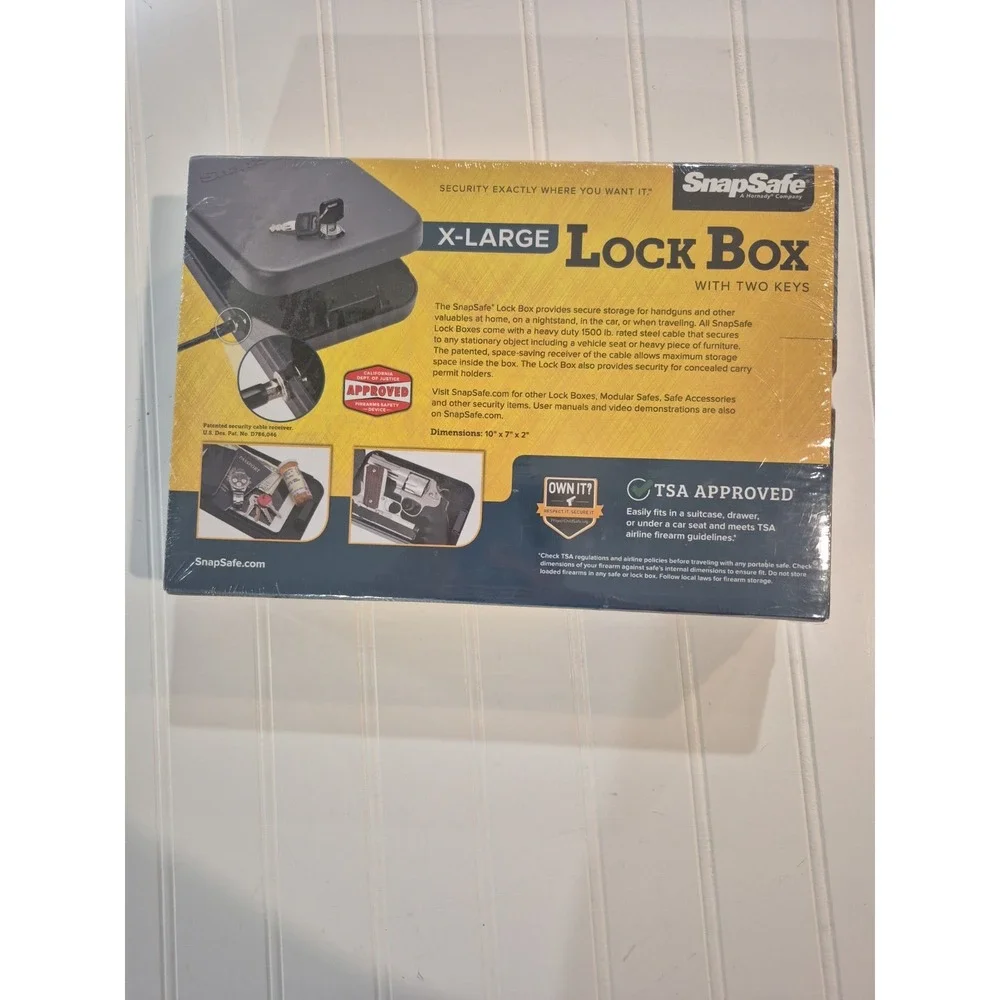 SnapSafe Keyed Lock Box - X-Large (10